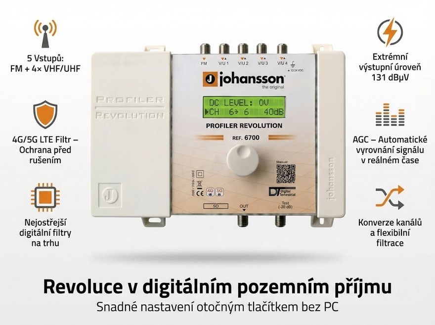 Johansson 6700 Revolution programovatelný zesilovač